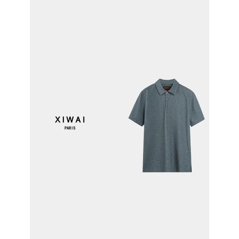 高级男装 夏季新品25s蛇年限定杰*亚商务款翻领短袖 POLO衫 7061