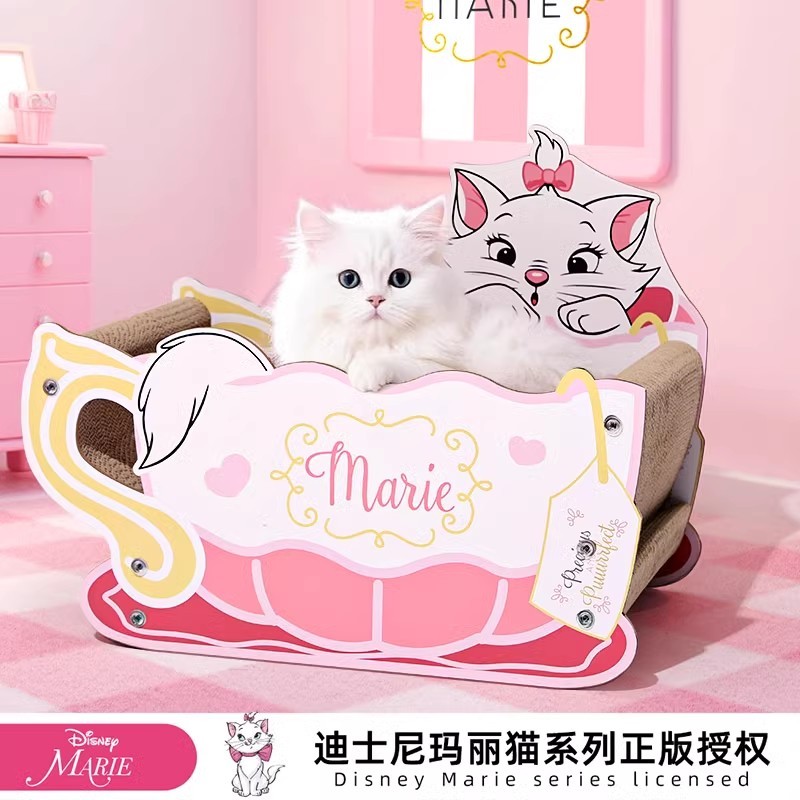 迪士尼猫抓板窝高端新型猫窝猫抓板一体猫抓窝猫爪板磨爪猫咪用品