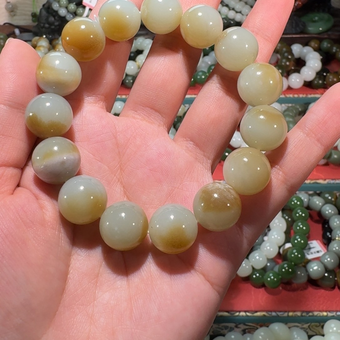 和田玉未镶嵌手链