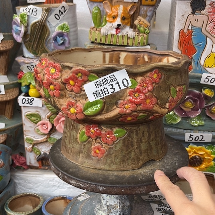 粗陶材质多肉花盆310
