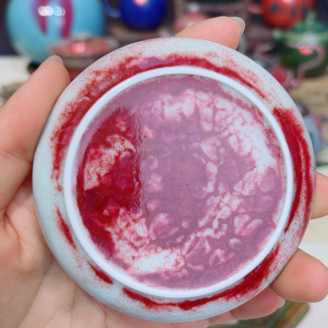 檬***一瓷片禹州钧瓷艺术作品