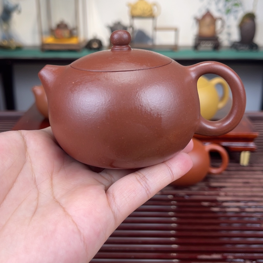 紫砂茶壶170毫升全手工紫泥西施
