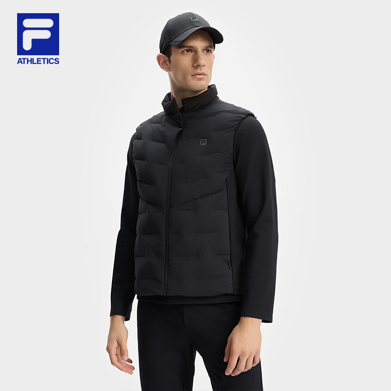 男装羽绒服两件套2024冬季新款运动保暖立领A11M441915F