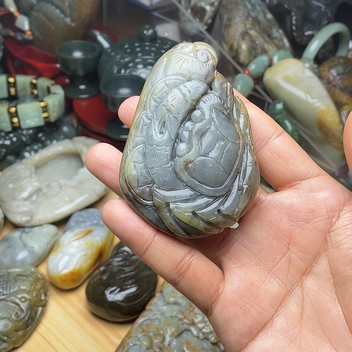 和田玉未镶嵌挂件