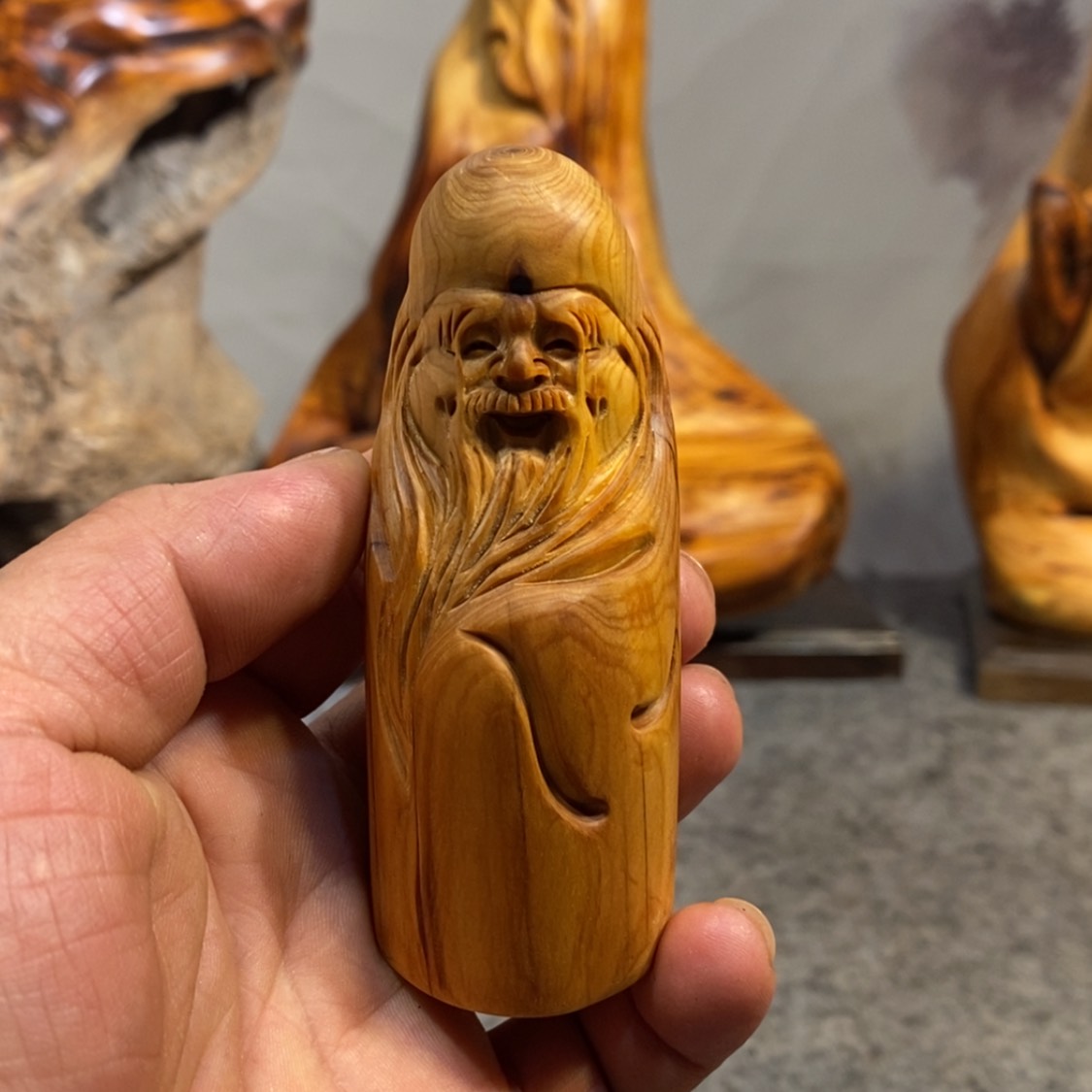 【闪购商品】柏木（崖柏）木雕工艺品摆件家居厂家直销