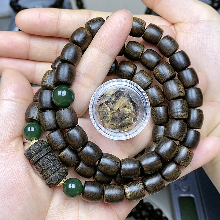 沉香沉香碎屑强*越南芽庄白奇楠沉水老料