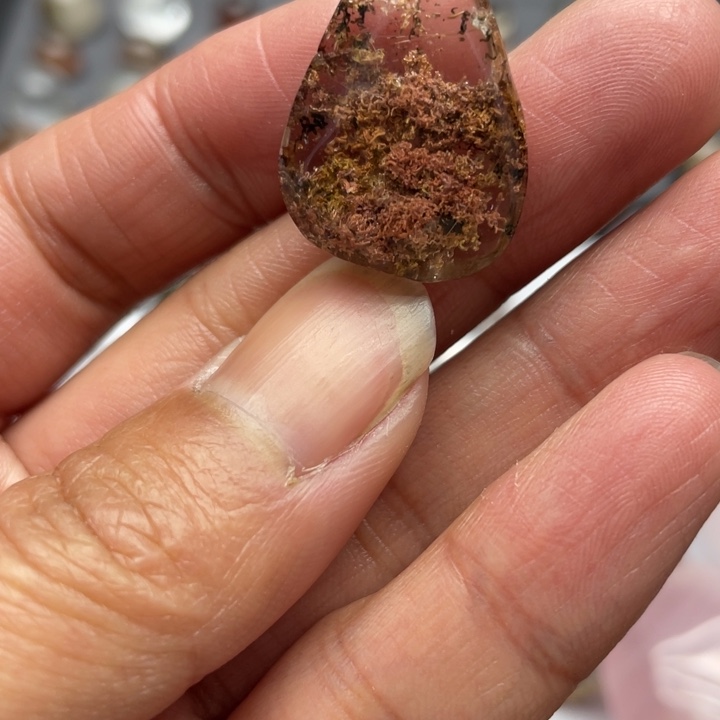 纯天然幽灵碧玺（处理）幽灵穿发