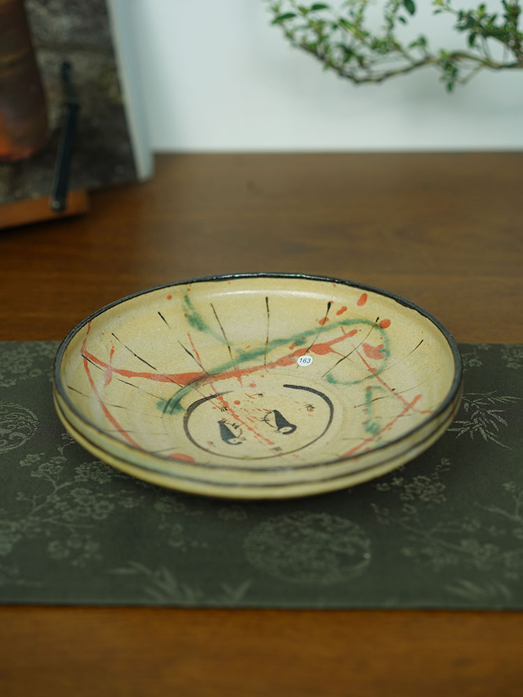 伊禾集物 日本信乐烧手工匠人 泽克典 盘 餐盘 水果盘 餐具 163#