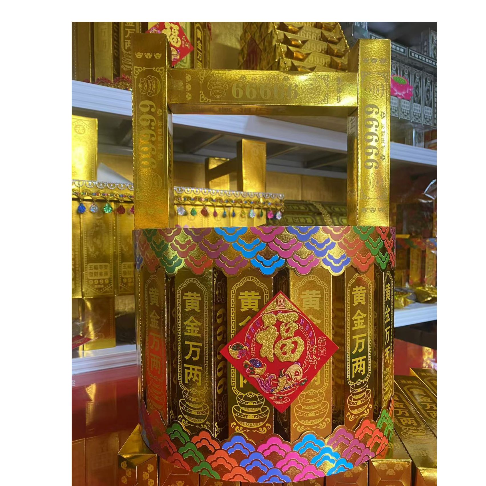 材料包一桶金手工折纸带教程  包邮