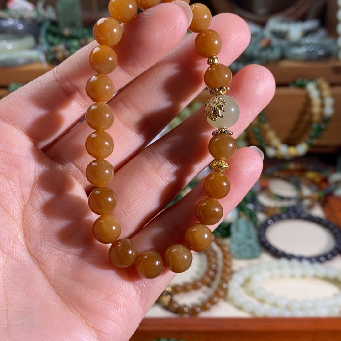 和田玉未镶嵌手链