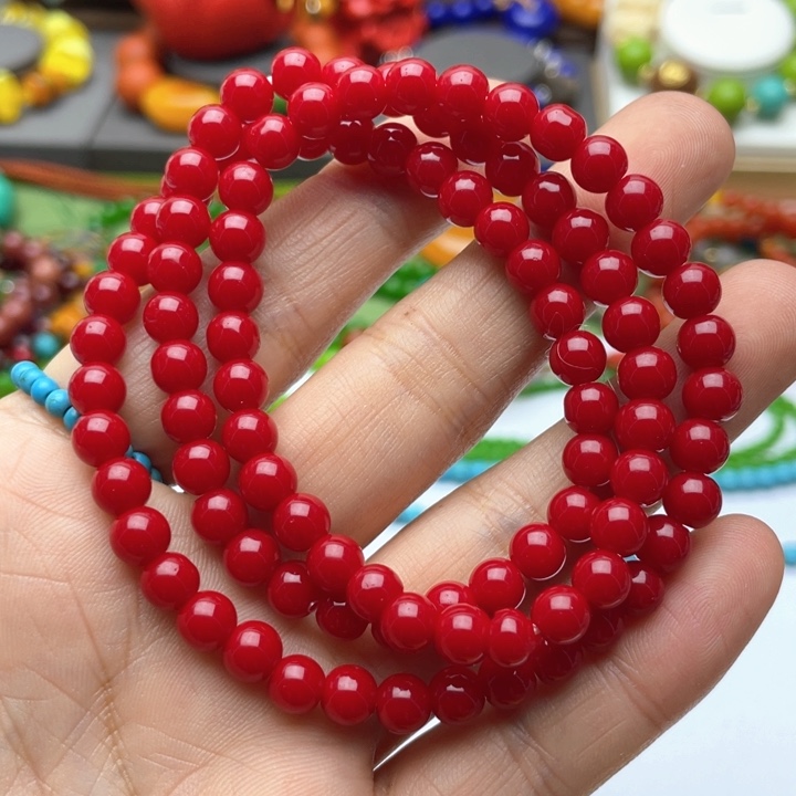 树脂制品32号红色项链