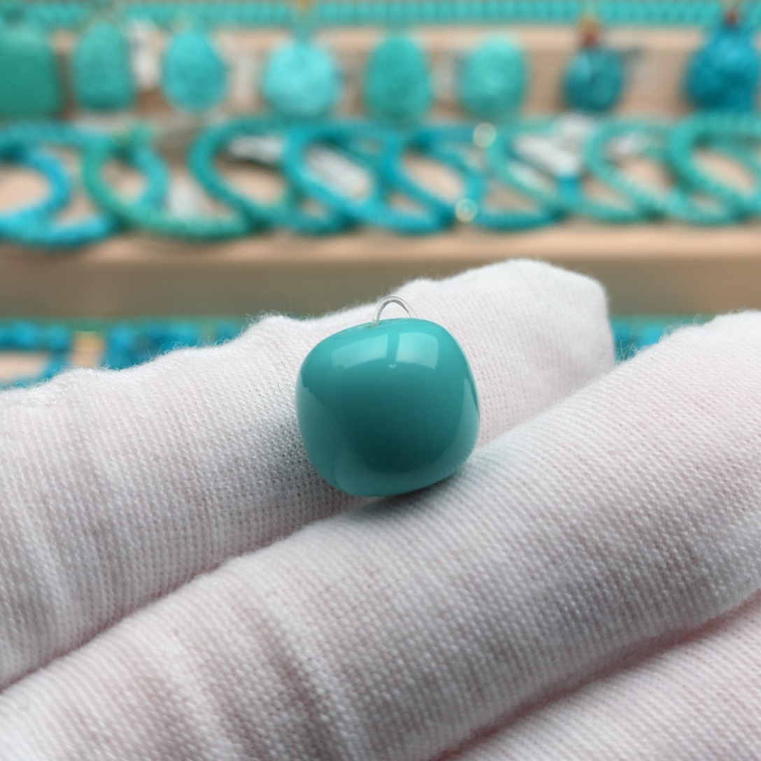 绿松石未镶嵌珠宝奇石13mm