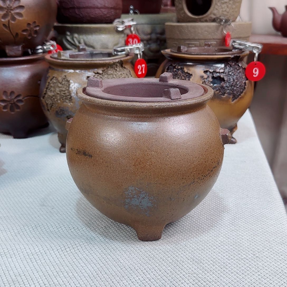 紫砂镂空系列铁秀三角炉铁秀