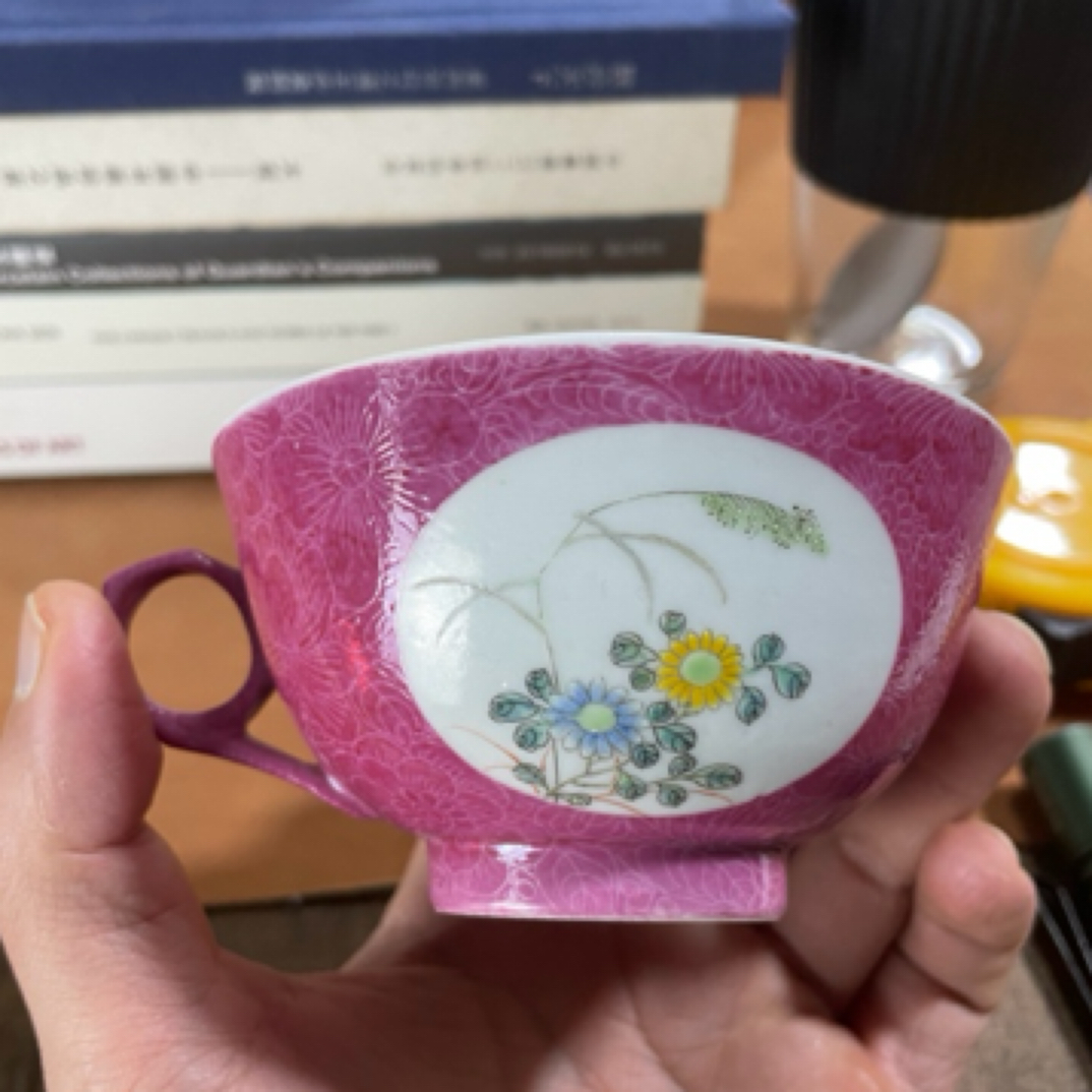 民国胭脂红百花不落地
