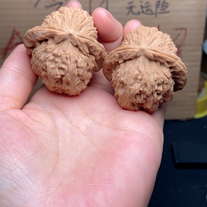 文玩核桃把件12白狮子44