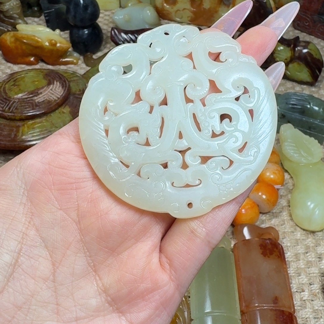 吊坠白玉菩提挂件