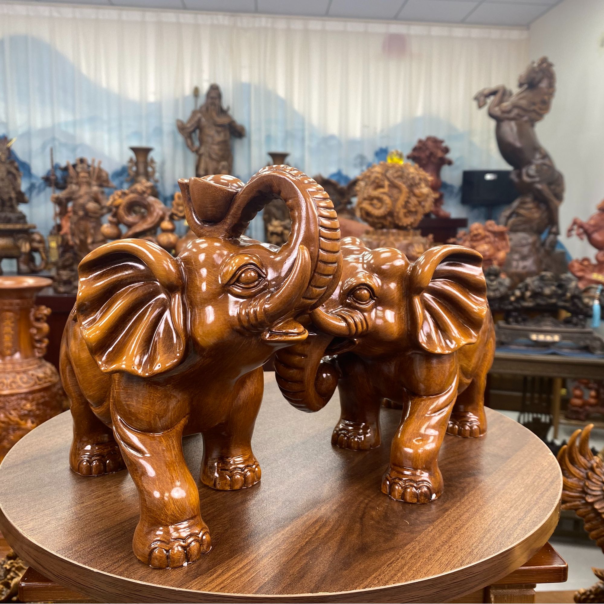 黄檀对象（JLJ)公司开业办公室商务礼品 高端家具摆件