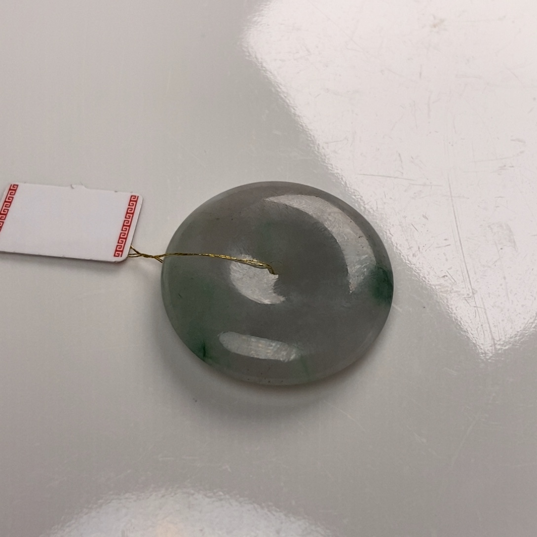 翡翠颈饰未镶嵌天然翡翠A货平安扣