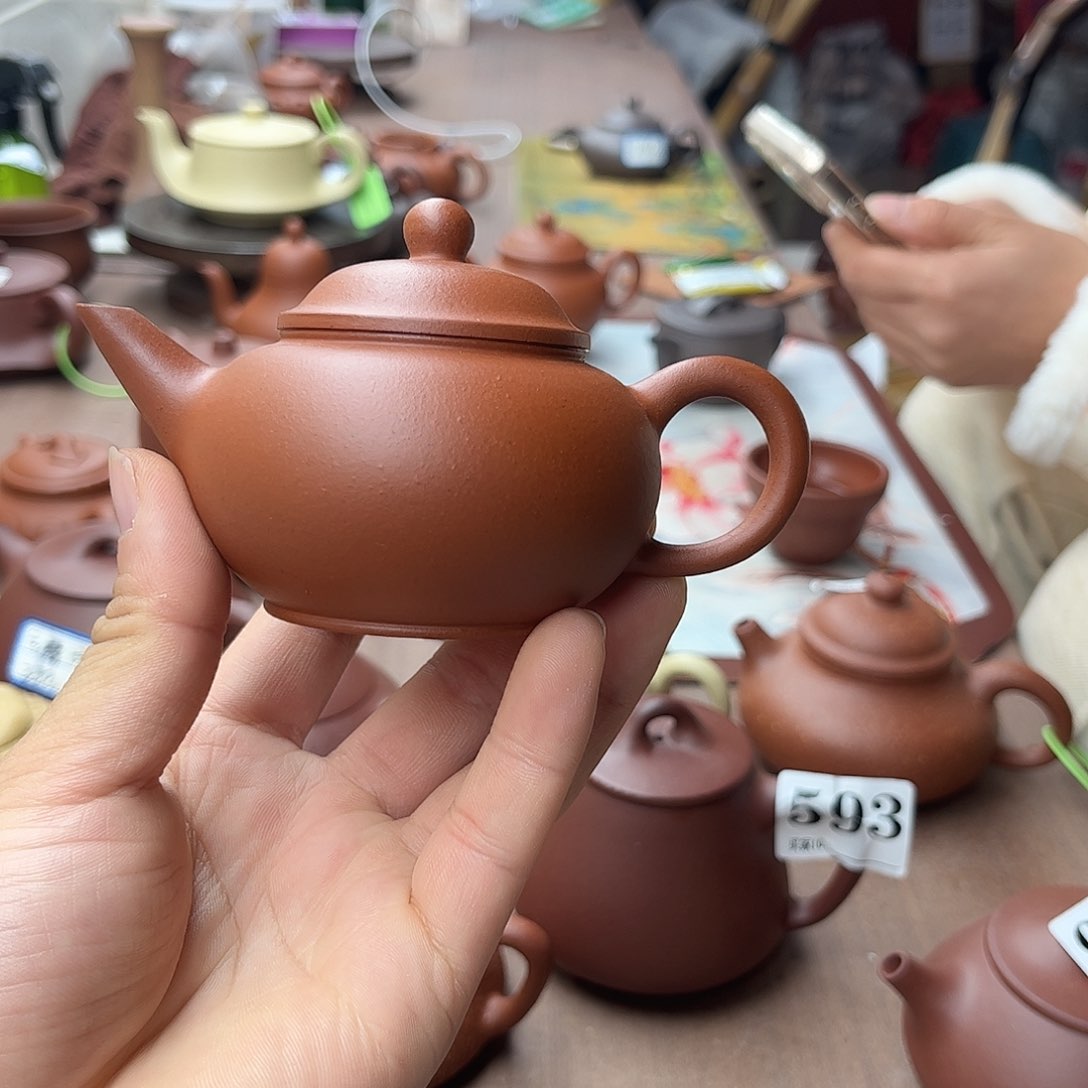紫砂茶壶小红泥水平120左右