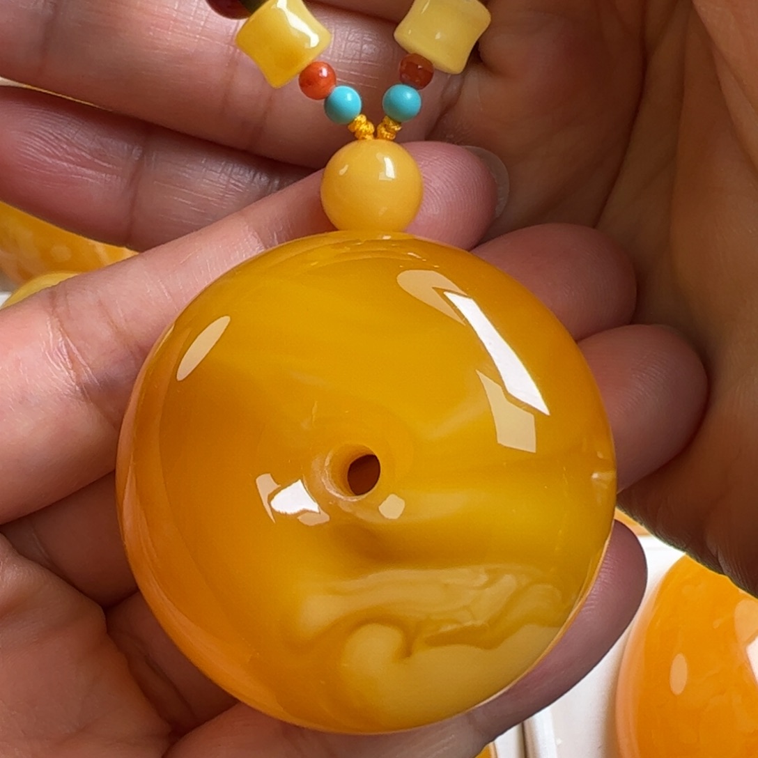 蜜蜡毛衣链未镶嵌无优化