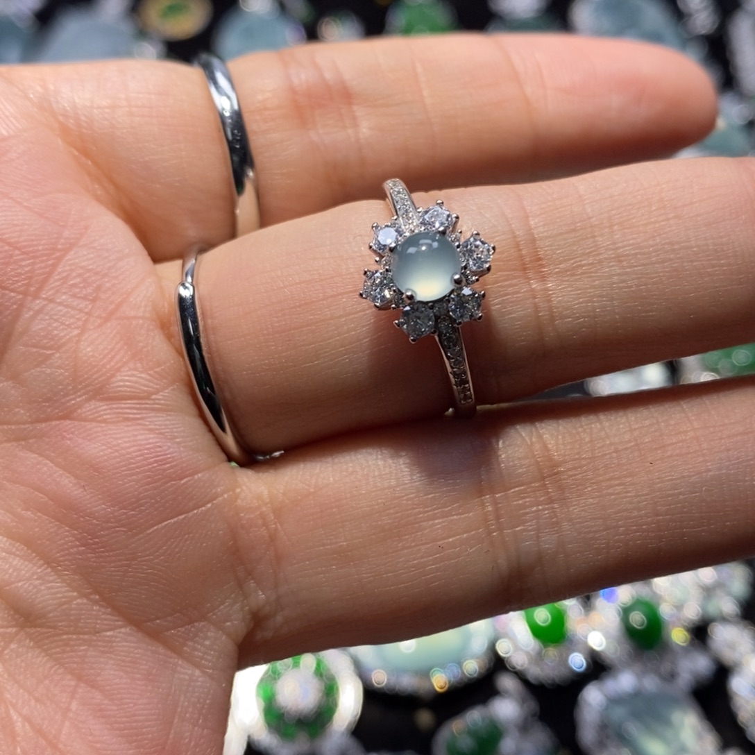 b***g翡翠银S925镶嵌颈饰翡翠