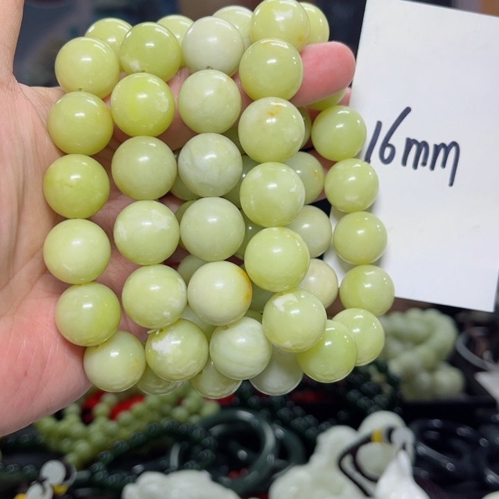 蛇纹石玉手串多样性发货未镶嵌