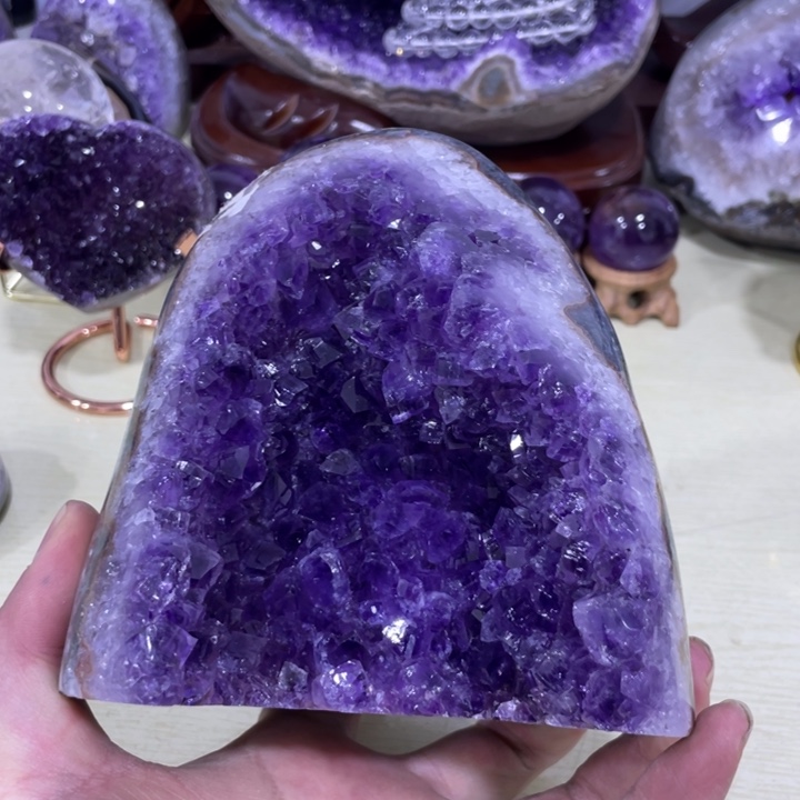 紫晶钛晶雪花未镶嵌