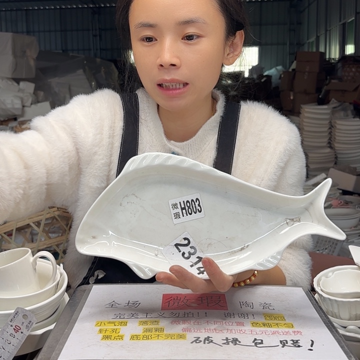 碟工厂库存微瑕产品803两个