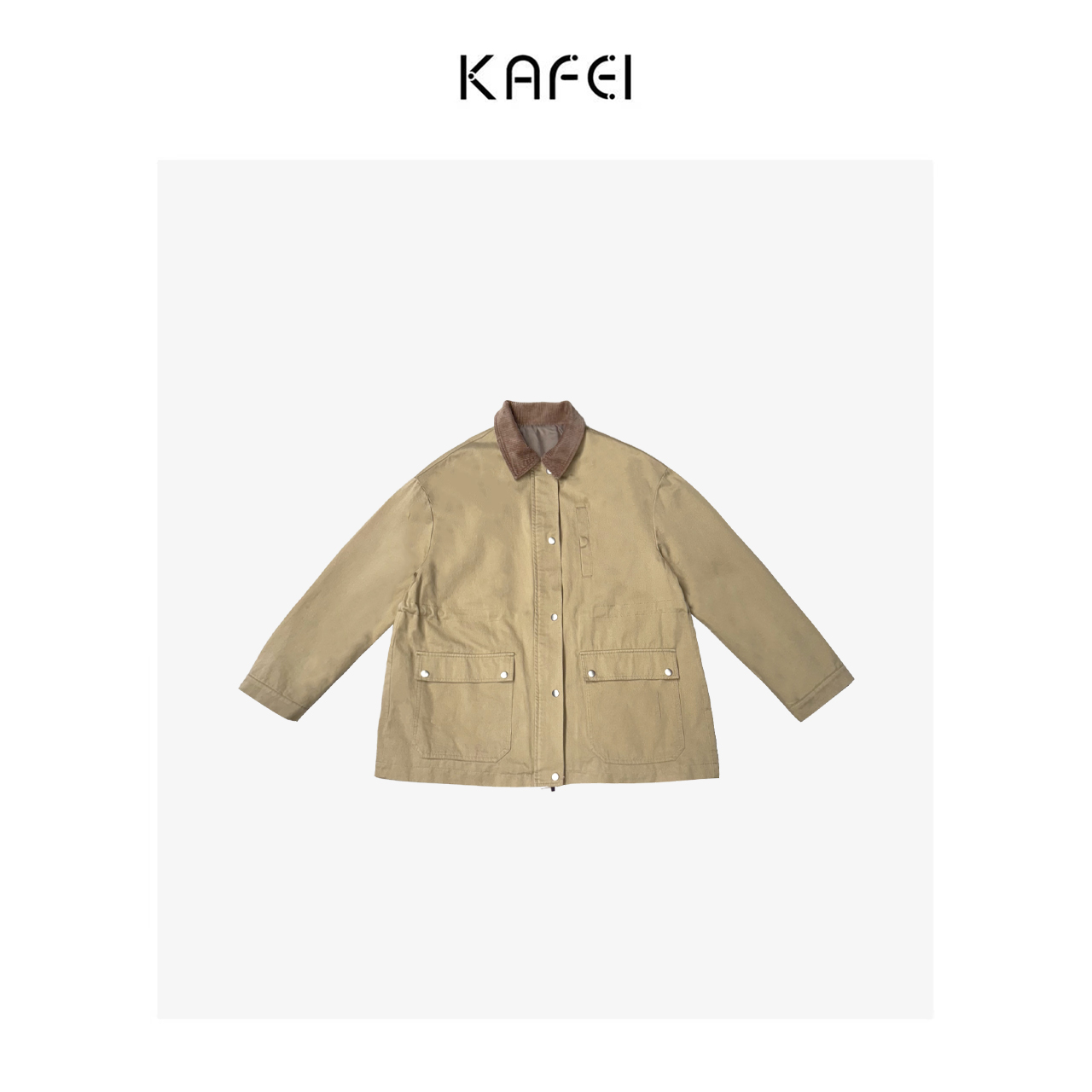 咖妃~ 【爱尔兰】巴恩风英伦宽松中长款百搭外套设计师大衣休闲外套