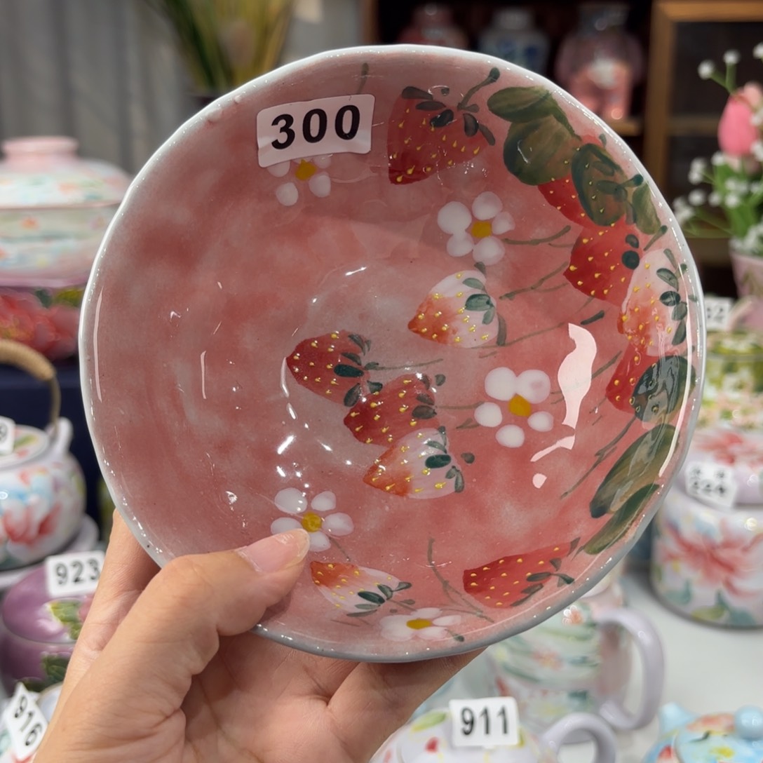 景德镇手绘高温釉下彩陶瓷茶具