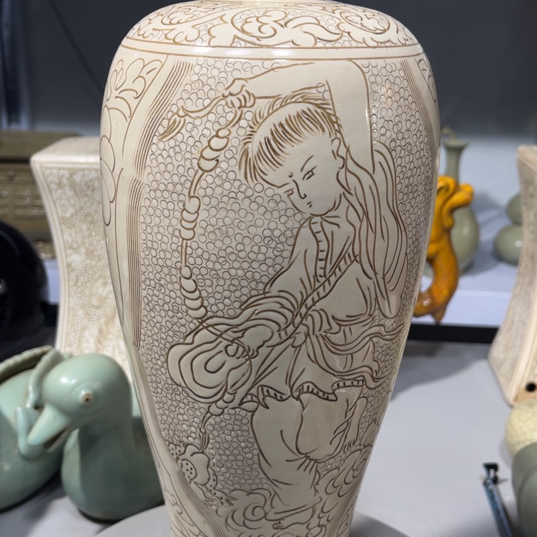 瓶磁州窑瓶子瓶子品相完美^_^