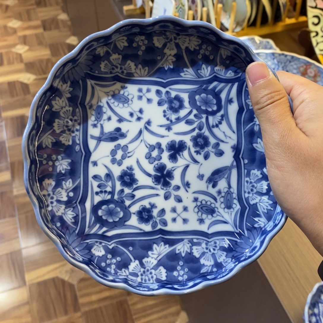 瓷片平盘16 厘米 小杨瓷器陶瓷陶瓷