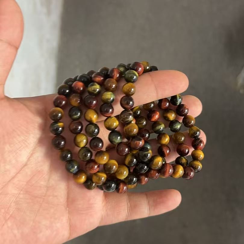天然虎晴石猫眼手串卡8左右多样性拍一发一