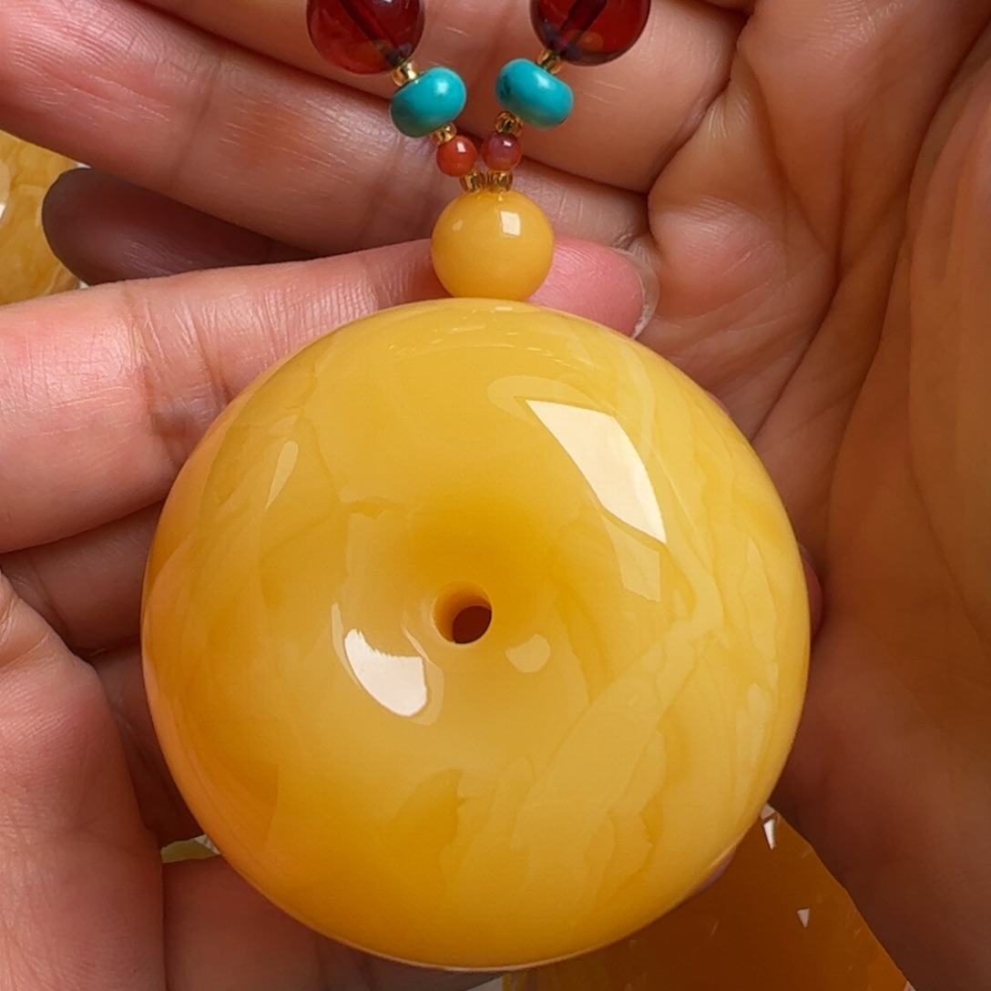 蜜蜡毛衣链未镶嵌无优化