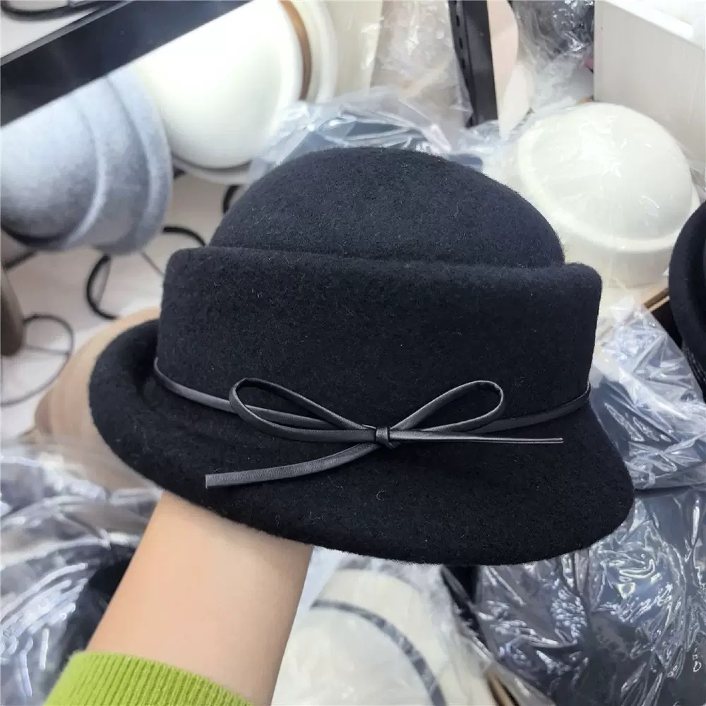 【胡子小妞】  千金风蝴蝶结礼帽251141