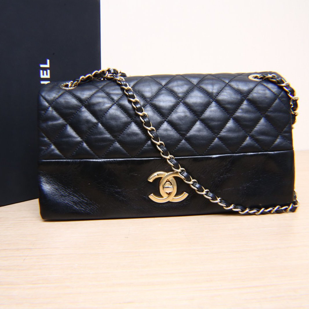 95新 Chanel/香奈儿 小花Jerry P205335804 18开 JUMBO机场包XL