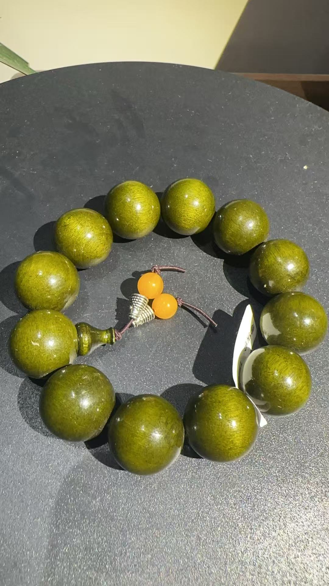 MT0016 精品金丝圆珠绿单圈（无礼盒）