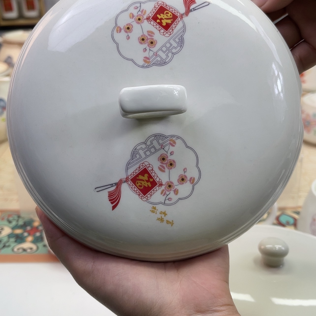 【闪购商品】瓷￣5斤装猪油罐福 单盖一个