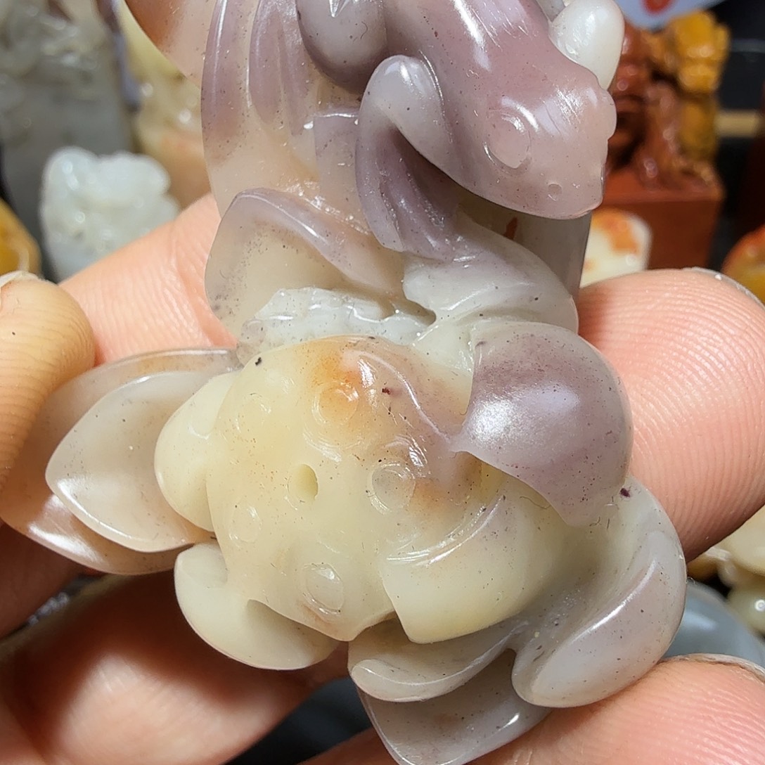 寿山石寿山石五彩芙蓉石