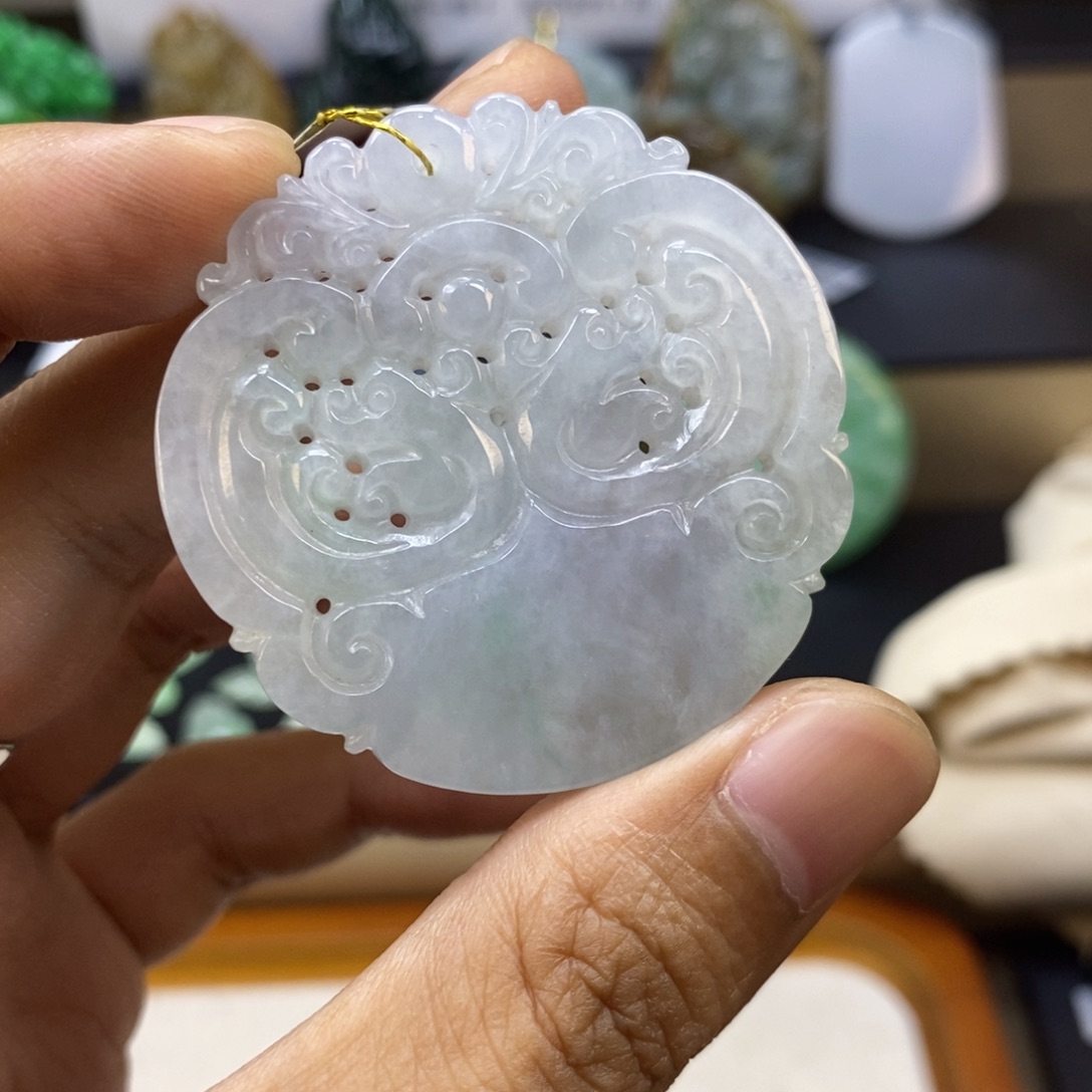 颈饰未镶嵌翡翠仿古牌