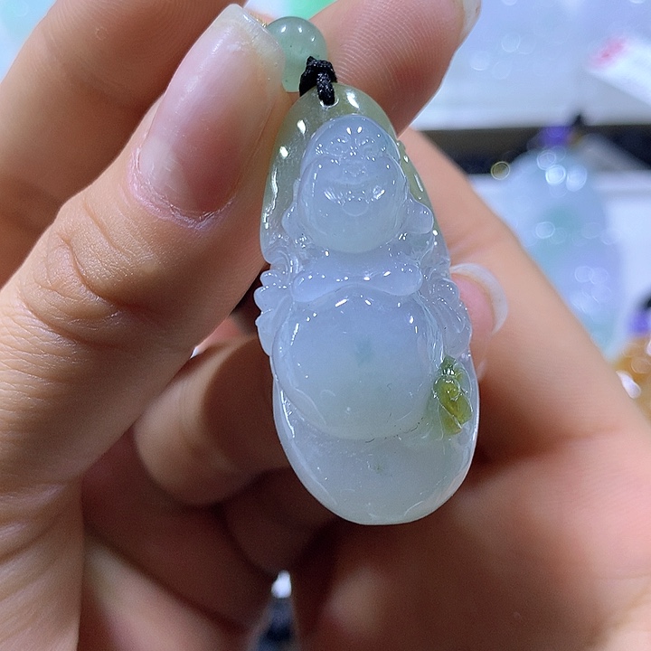 翡翠颈饰未镶嵌天然翡翠A货吊坠