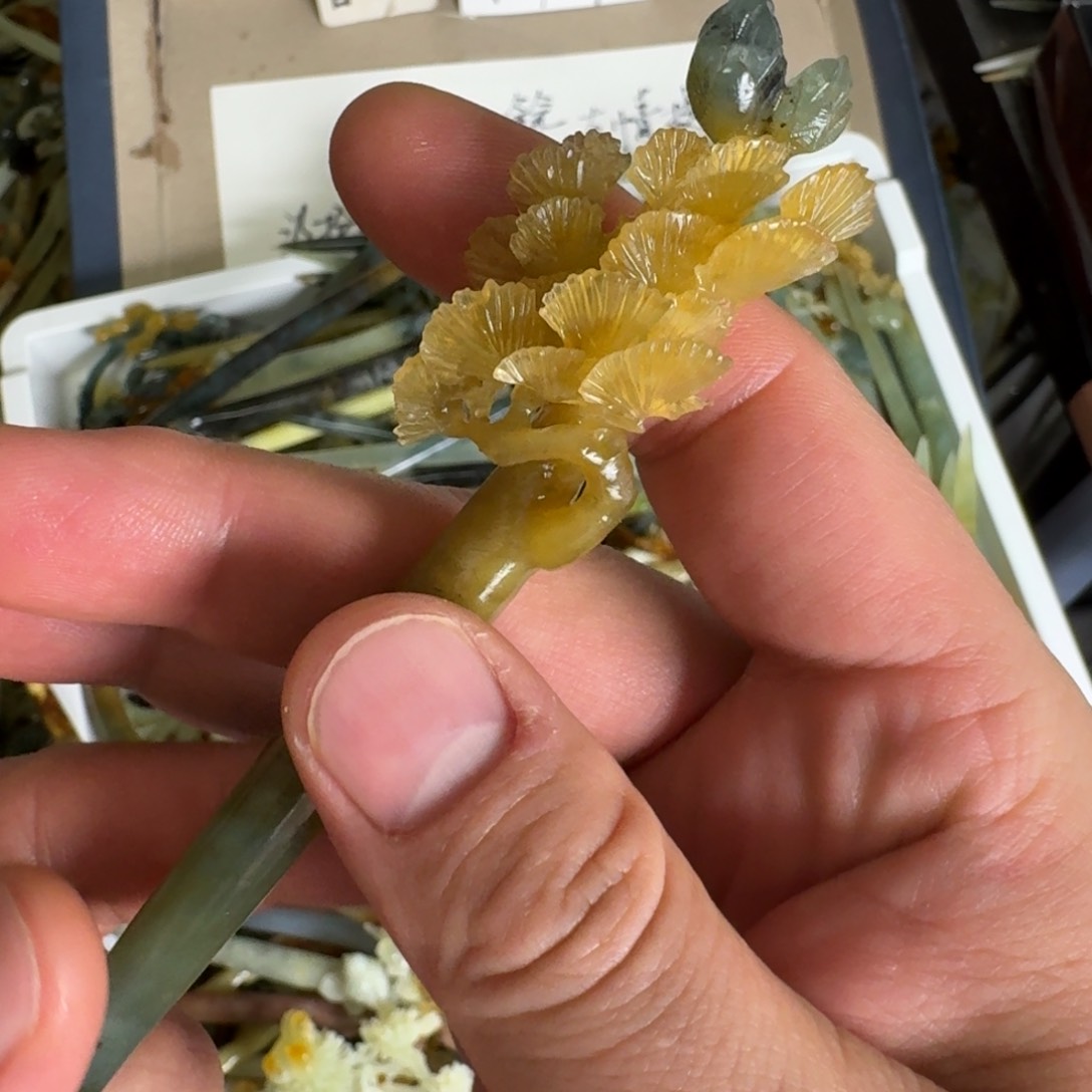 岫玉发簪未镶嵌明君玉簪贼拉好看