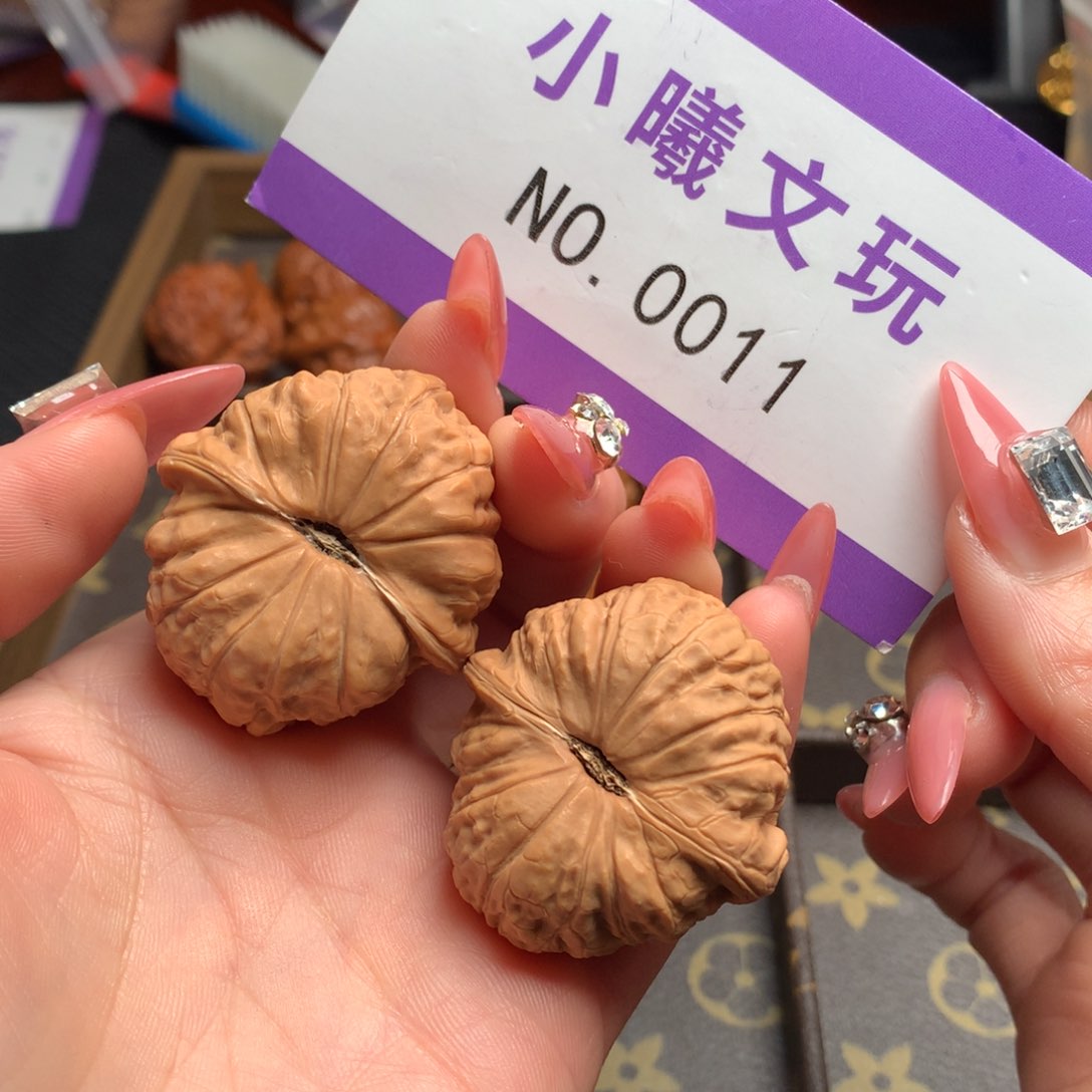 文玩核桃把件38南瓜墩