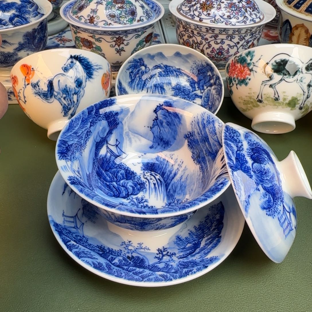 陶纯手工纯手绘茶具306