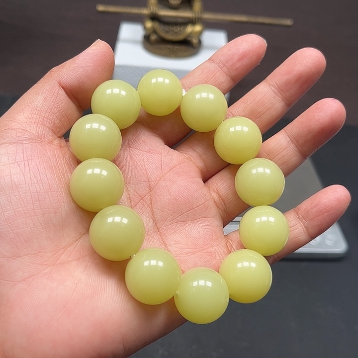 手链未镶嵌和田玉（糖玉）