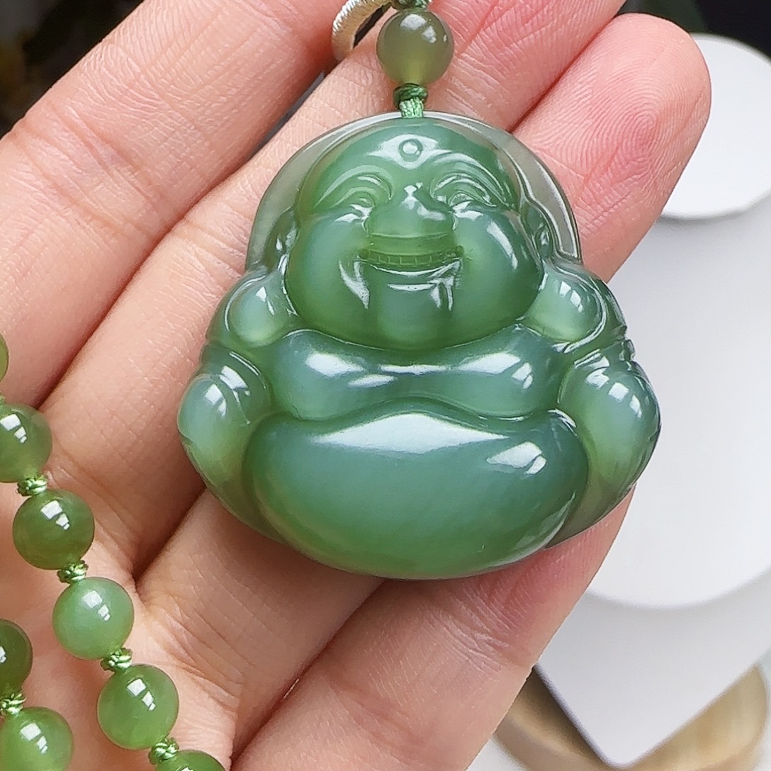 和田玉未镶嵌颈饰35