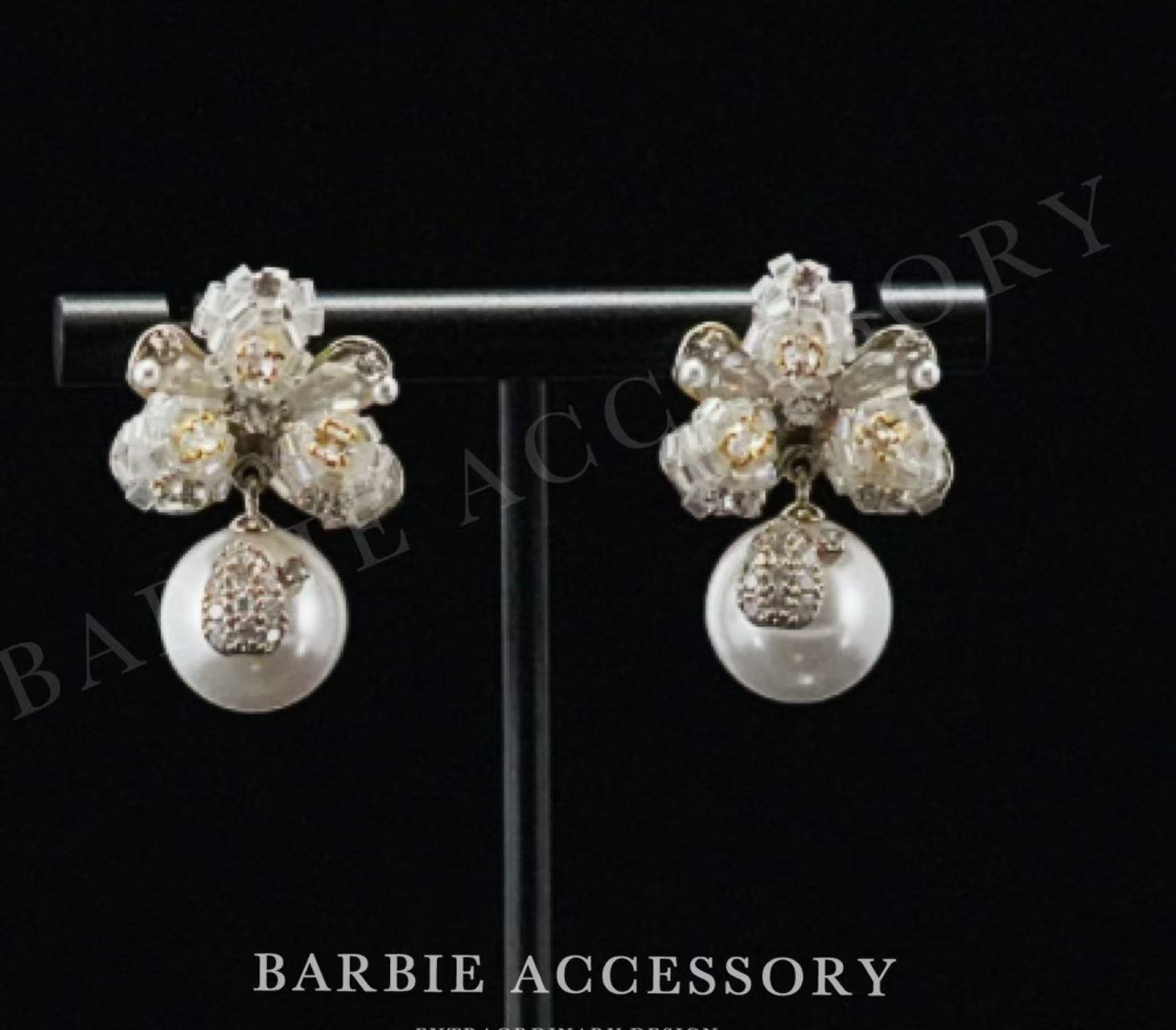 铜合金合成锆石耳饰 【花魁蕾星】既视设计款高级感绝美耳环