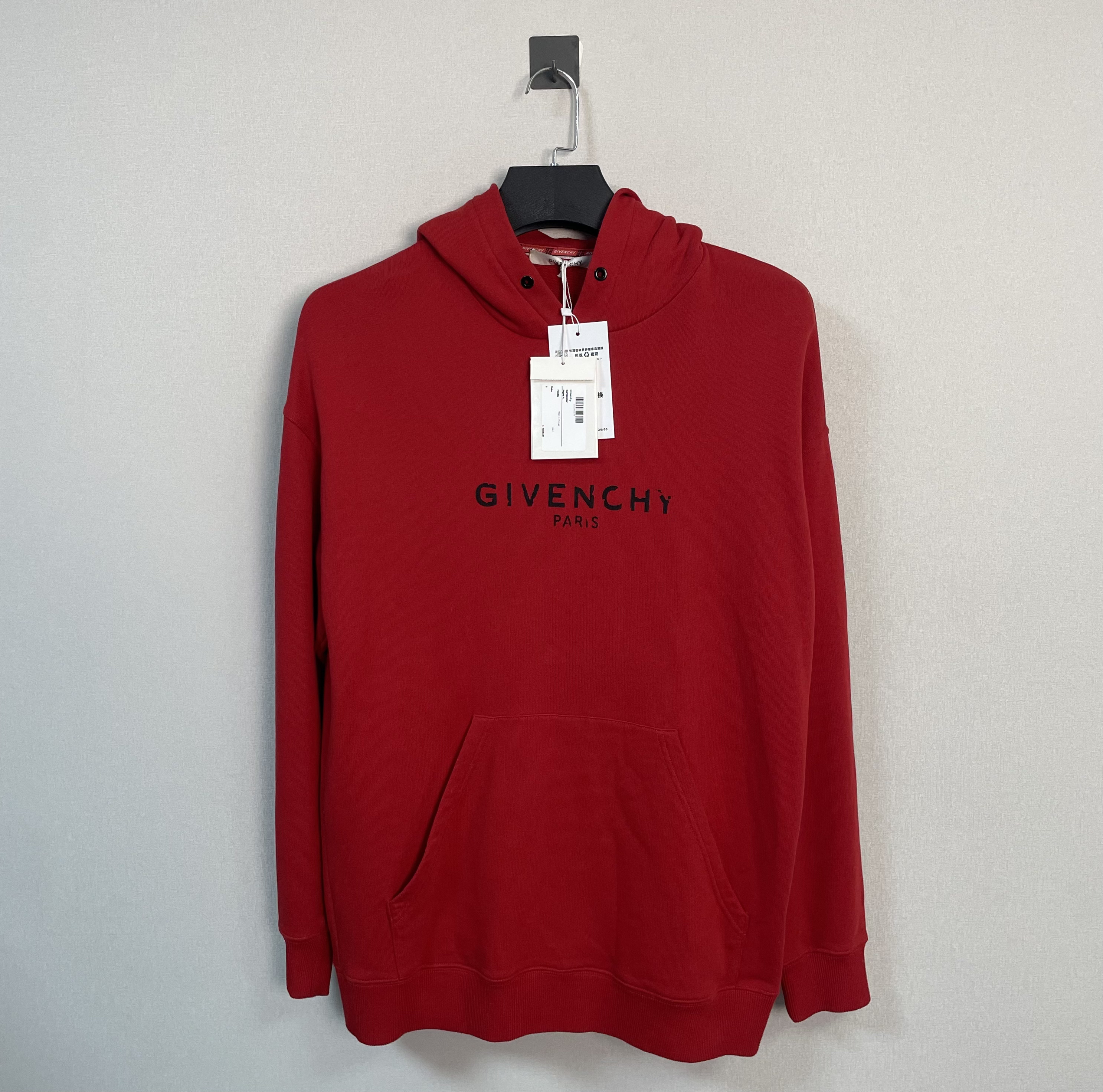 未使用 Givenchy/纪梵希 破坏字母帽衫/S码/带吊/价7390