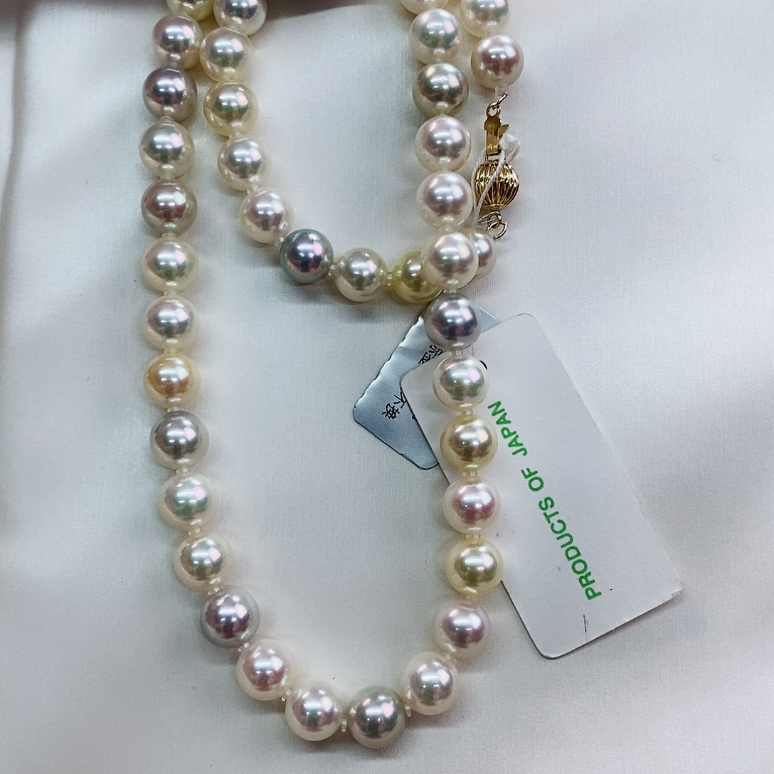 海水珍珠未镶嵌项链8-8.5