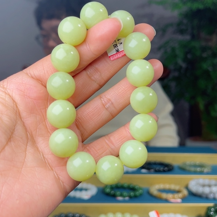 和田玉手串未镶嵌新疆若羌黄口料16多样性发货拍一发一